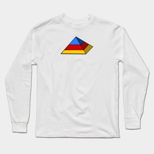 Primary Pyramid Long Sleeve T-Shirt